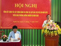 Hội nghị tổng kết công tác xây dựng Đảng và công tác Quỹ Bảo trợ trẻ em năm 2025, triển khai phương hướng nhiệm vụ năm 2026